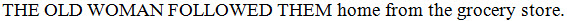 Paragraph beginning with five words which are uppercase