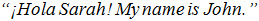 Italicized sentence beginning with an opening quotation mark and inverted exclamation point