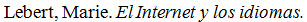 Bibliography entry with italicized foreign title, which includes the single letter word y