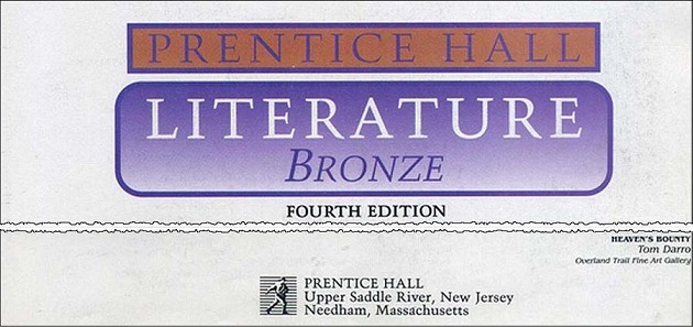 Front cover for PRENTICE HALL LITERATURE, Bronze, Fourth Edition