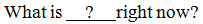 Write-on-line within a question; a question mark is on the write-on-line