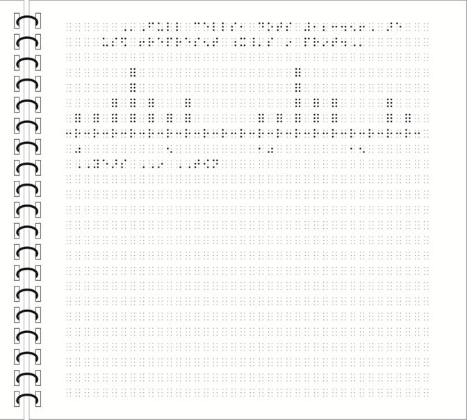 Image: Line Plot simbraille tactile graphic