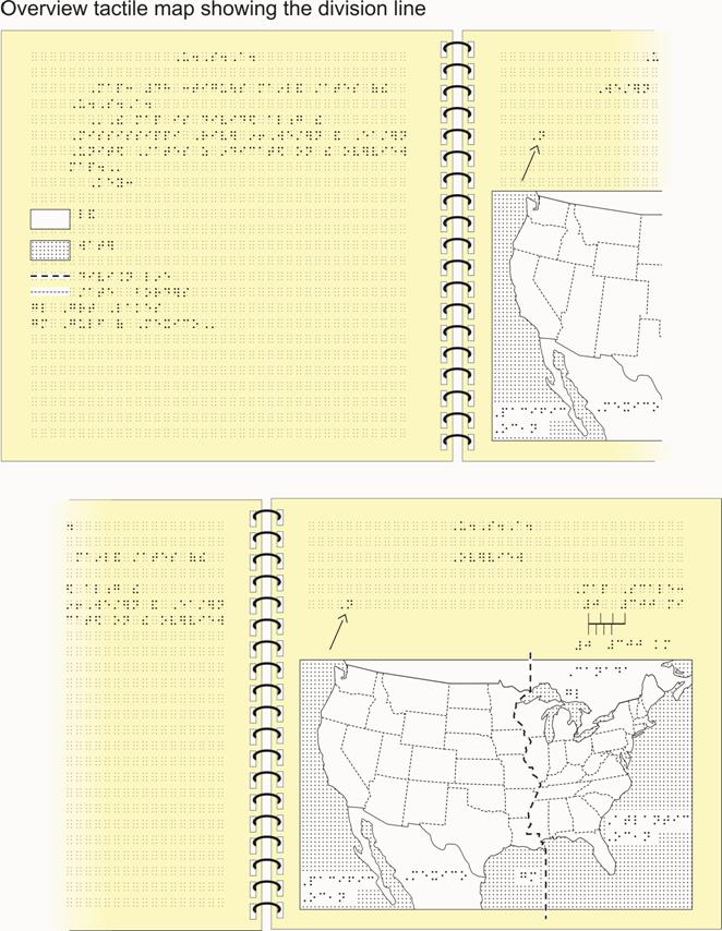 Image: U.S.A. tactile graphic with simbraille part 1