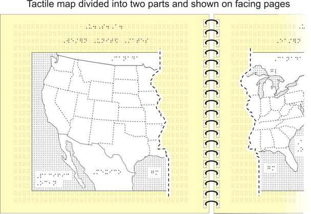 Image: U.S.A. tactile graphic with simebraille part 2