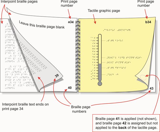 Image: Interpoint braille pages