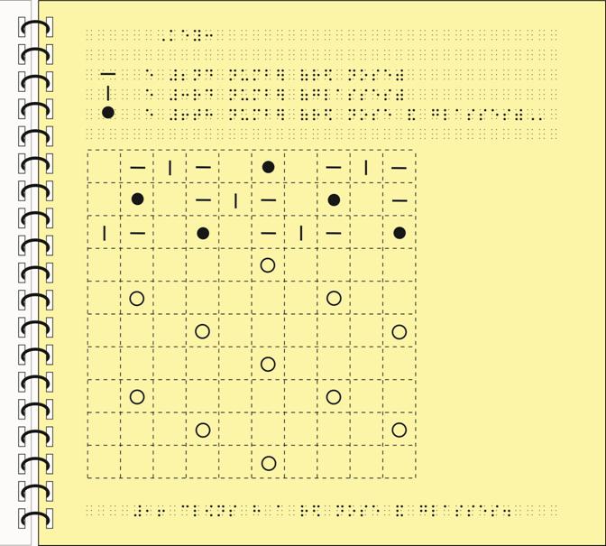 Image: Print page as simbraille and tactile graphic third page