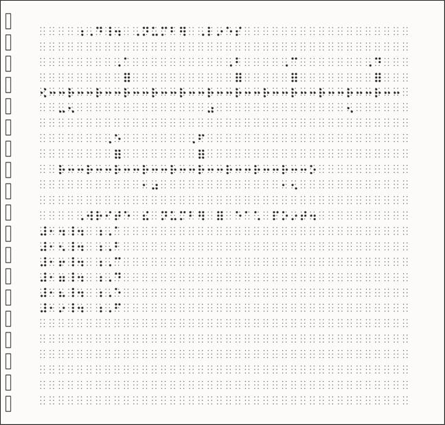 Image: Number line simbraille tactile graphic